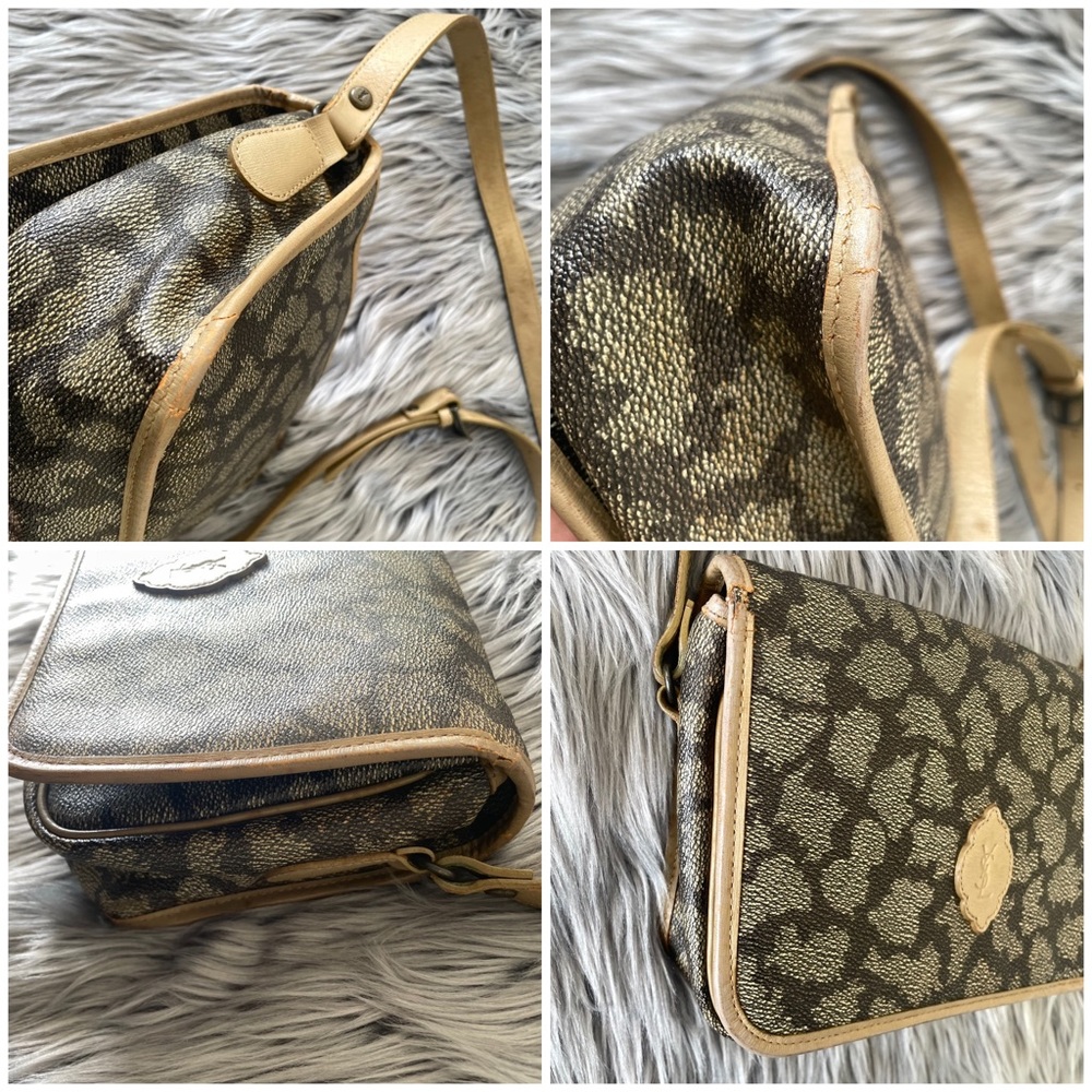 YVES SAINT LAURENT vintage giraffe spotted crossbody bag - Picture 14 of 14